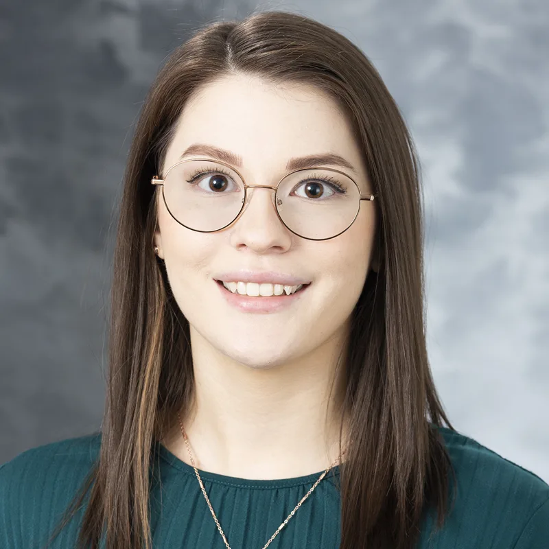 Headshot of Emma Dums, BS